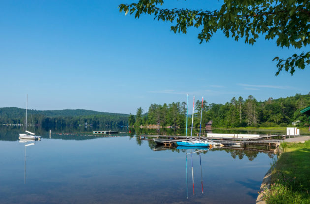 The Horizons boathouse and waterfront.