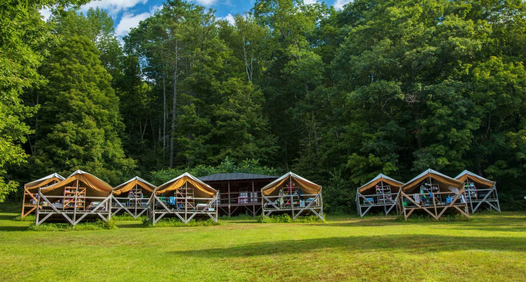 Platform tents at Aloha.