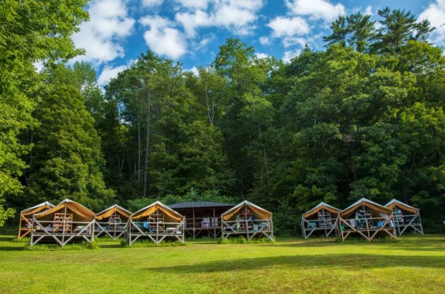 Platform tents at Aloha.