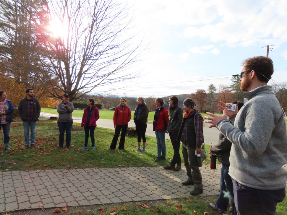 Hulbert group standing in a circle.
