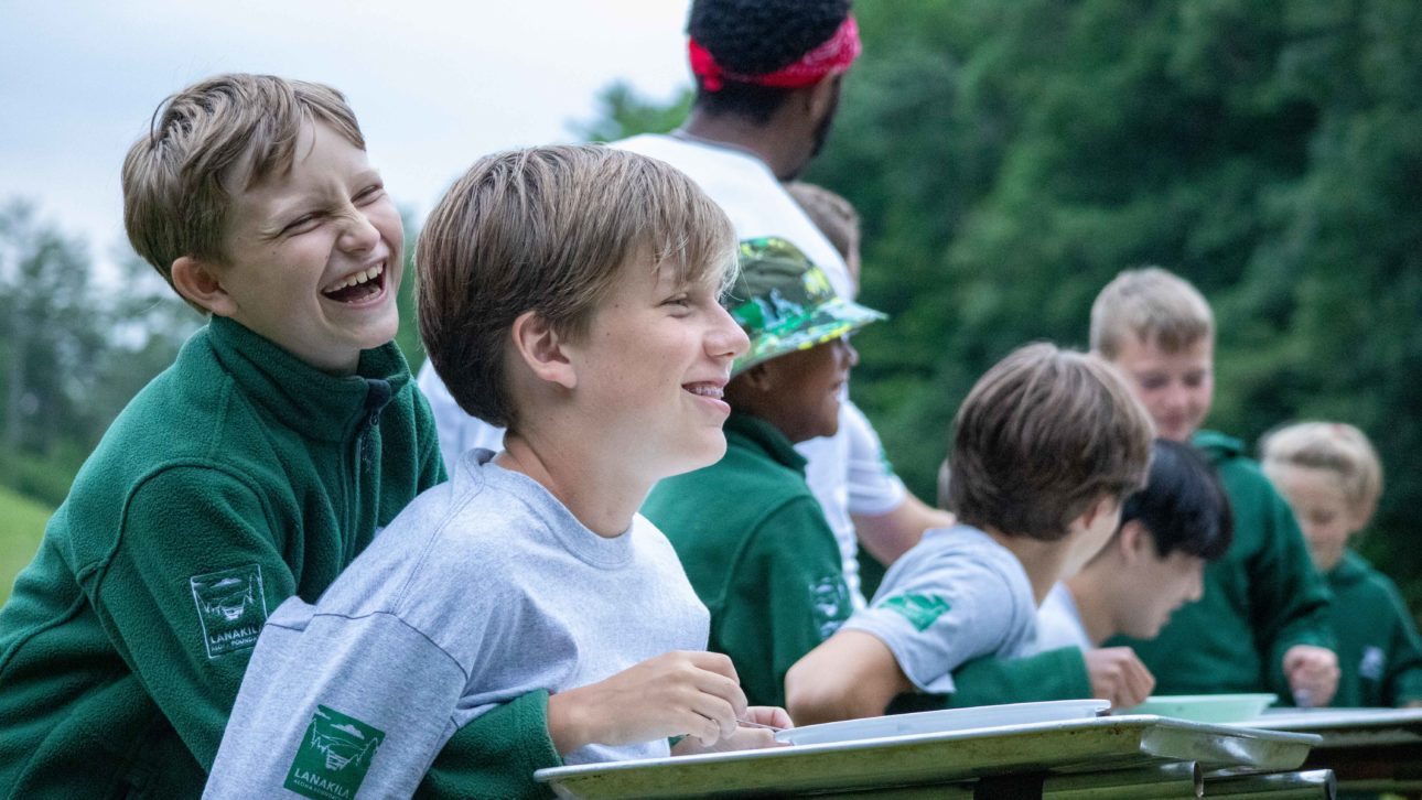 Campers during an activity.