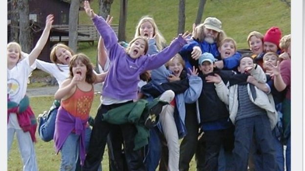 A group of Hulbert campers smiling.
